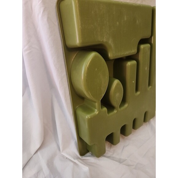 RUBBERMAID Silverware Flatware Tray Vintage 2922 Avocado - Picture 6 of 7